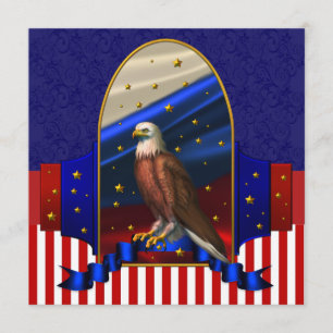Patriotisk politisk kampanjfest inbjudningar