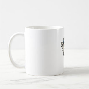 Patriotisk ponny med solglasögon Vintage Vector De Kaffemugg