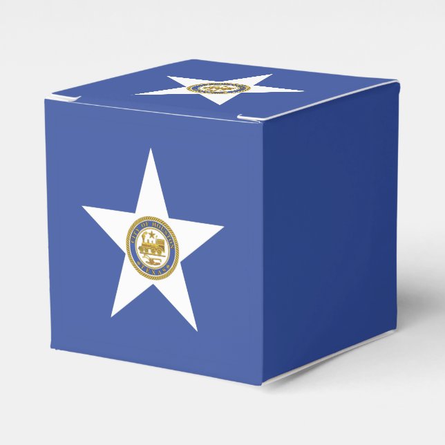 Patriotisk presentbox med Houstonflaggan Presentaskar (Framsidan Sidan)