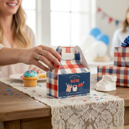 Patriotisk presentlåda för babyfirande