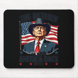 Patriotisk president Donald Trump Cowboyta som tar Musmatta
