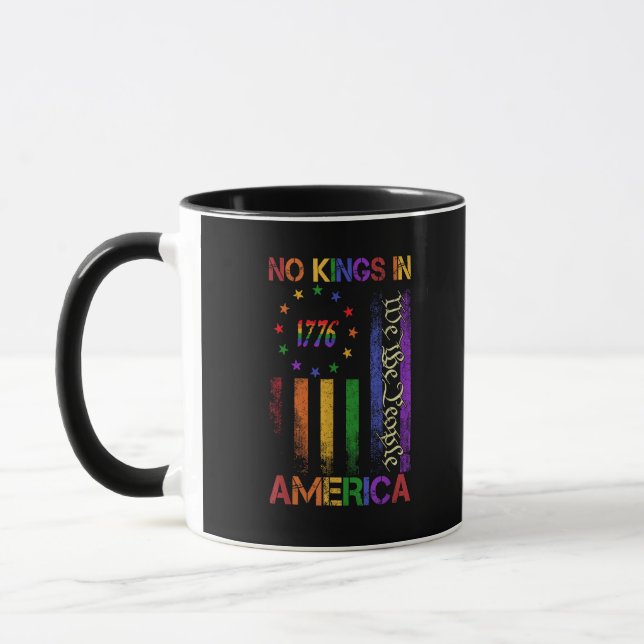 Patriotisk protest Inga kungar i Amerika Mugg (Vänster)
