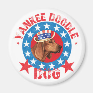 Patriotisk Redbone Coonhound Magnet