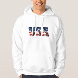 patriotisk Retro Hoodietröja för USA FLAGGA 3D Hoodie