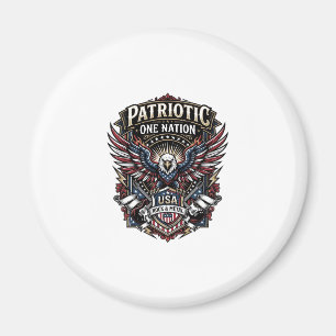 Patriotisk Rock Eagle Crest Musik Rock Metal Patri Magnet