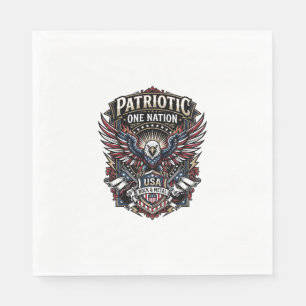 Patriotisk Rock Eagle Crest Musik Rock Metal Patri Pappersservett