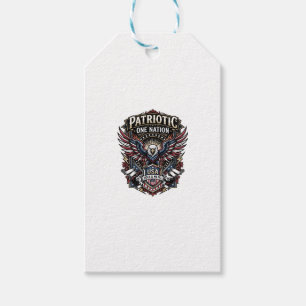 Patriotisk Rock Eagle Crest Musik Rock Metal Patri Presentetikett