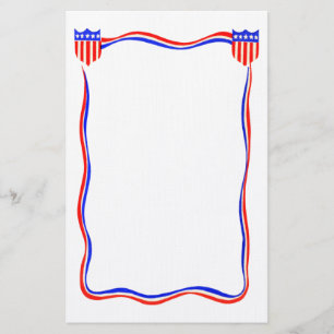 Patriotisk röd för vintage, vit- och brevpapper