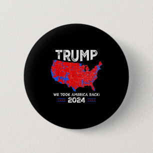 Patriotisk röd och blå karta, Donald Trump, Vi van Knapp