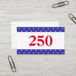 Patriotisk Röd Vit & Blå 250 Visitkort