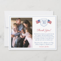 Patriotisk Röd Vit Blå Kam Familjefoto