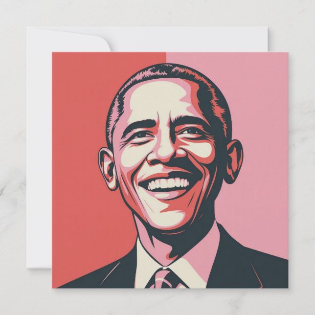 Patriotisk röd, vit och blå Barack Obama-citat (Framsida)
