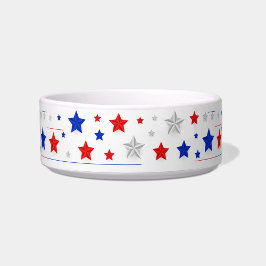 Patriotisk röd vit och blå stjärna