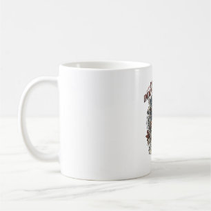 Patriotisk Rostflaggas överlevande Zombie Apokalyp Kaffemugg