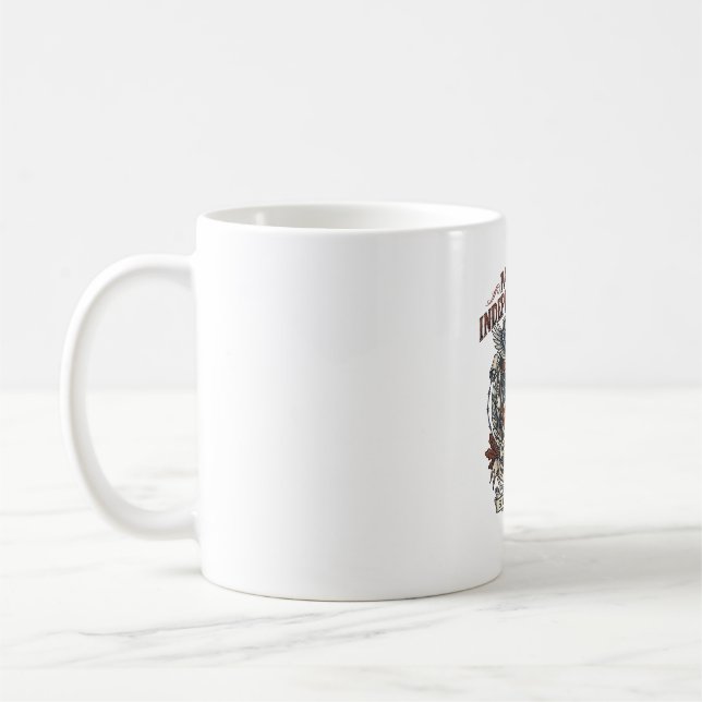 Patriotisk Rostflaggas överlevande Zombie Apokalyp Kaffemugg (Vänster)