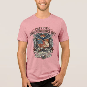 Patriotisk Rostflaggas överlevande Zombie Apokalyp T Shirt