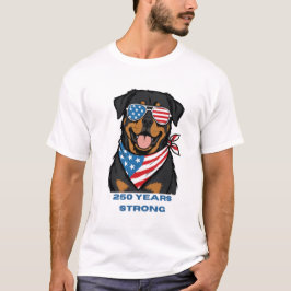 Patriotisk Rottweiler  T Shirt
