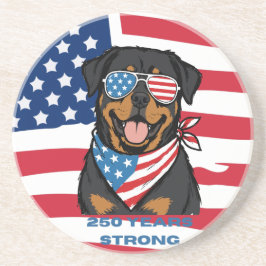 Patriotisk Rottweiler  Underlägg