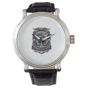 Patriotisk Rutt 1776 Riddare Biker Väg Frihet Patr Armbandsur