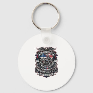 Patriotisk Rutt 1776 Riddare Biker Väg Frihet Patr Nyckelring
