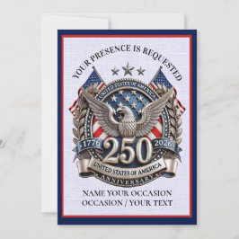 Patriotisk Semiquincentennial Inbjudningar