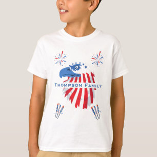 Patriotisk skallig örn Amerika 250-årsjubileum 4:e T Shirt