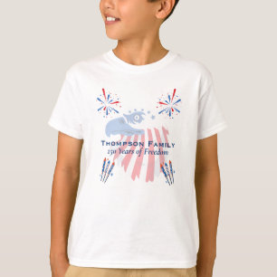 Patriotisk skallig örn Amerika 250-årsjubileum 4:e T Shirt