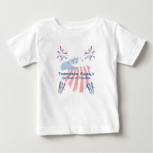 Patriotisk skallig örn Amerika 250-årsjubileum 4:e T Shirt