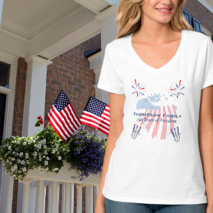 Patriotisk skallig örn Amerika 250-årsjubileum 4 j T Shirt