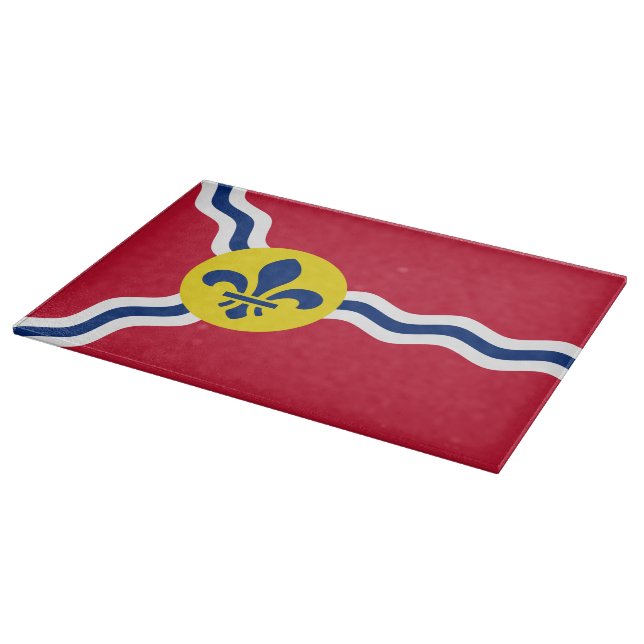 Patriotisk skärbräda, Flagga av St. Louis. USA (Hörn)