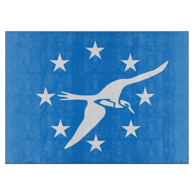 Patriotisk skärbräda med Flagga Corpus Christi (Framsidan)