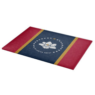 Patriotisk skärbräda med Mississippiflagga