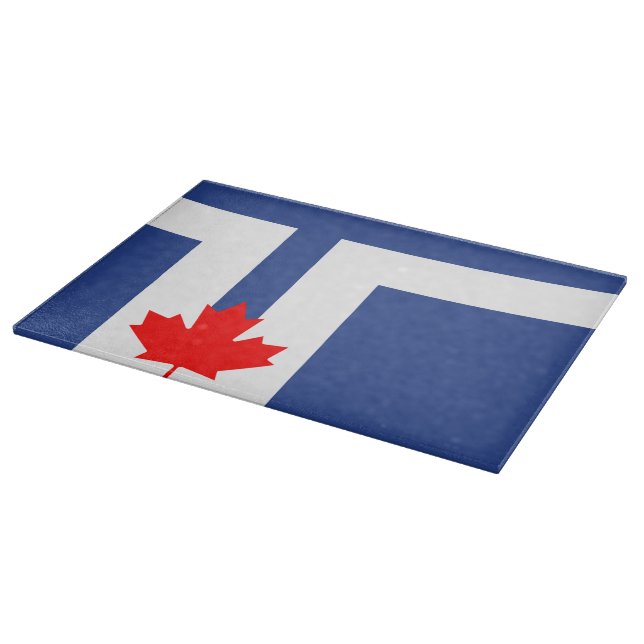 Patriotisk skärbräda med Torontos flagga (Hörn)