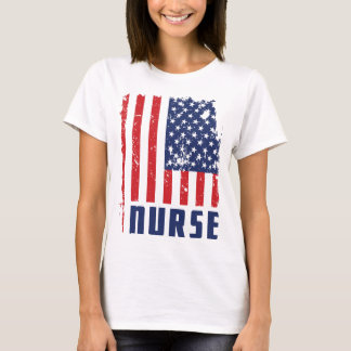 PATRIOTISK SKJORTA FÖR SJUKSKÖTERSKAUSA TEE SHIRT