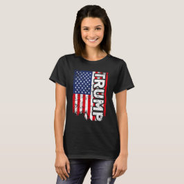 Patriotisk skjorta för trumfflaggaUSA amerikan för T-shirt
