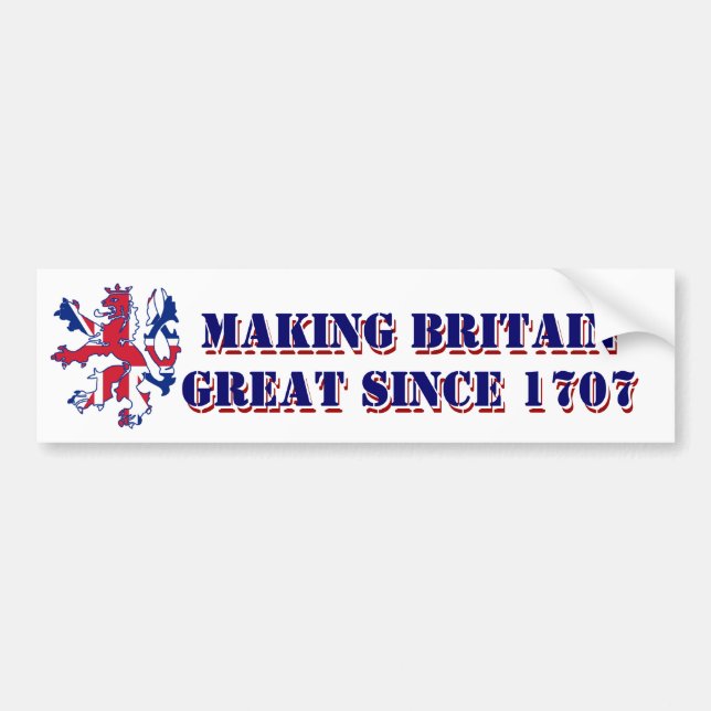 Patriotisk skotsk Storbritannien design Bildekal (Framsidan)