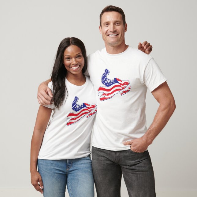 Patriotisk-slädförare T-shirt (Unisex)