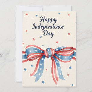 Patriotisk slinga Glad självständighetsdag Vattenf Julkort