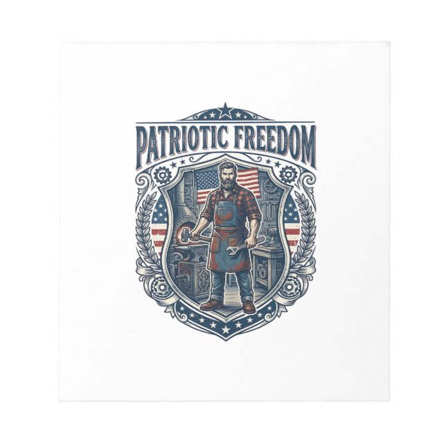 Patriotisk småföretagare anteckningsblock (Framsida)