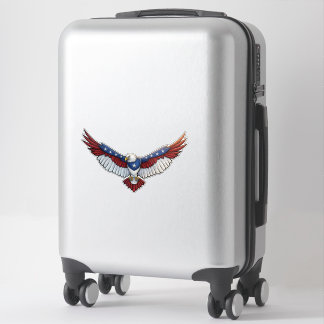 Patriotisk Soaring Eagle-grafik – Röd Vit Klistermärken
