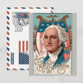 Patriotisk soldat som håller postkort med USA:s fl Helg Vykort
