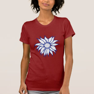 Patriotisk solros t-shirt