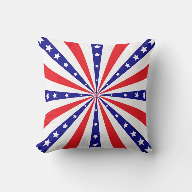 Patriotisk solstrålning kudde (Framsida)