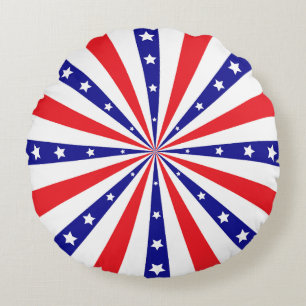 Patriotisk solstrålning rund kudde
