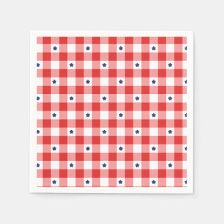 Patriotisk sommarpicknick pappersservett