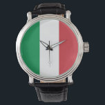 Patriotisk, speciell klocka med Flagga av Italien<br><div class="desc">Lägg till en liten italiensk sofistikering till din tilläggssamling med vår exklusiv handklocka med flagga Italien! Den här handklockan är uppgjord med stor noggrannhet och är mer än bara ett tidsstycke. Den är en firande av Italiens rik kultur och tidlös elegans. Snyggtens utformning visningar på ett framträdande sätt den ikoniska...</div>