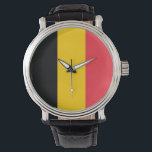 Patriotisk, speciell klocka med Flagga från Belgie<br><div class="desc">Lägg till ett litet belgiskt pride till er tillbehörssamling med vår exklusiv handklocka med flagga Belgien! Den här handklockan är mycket noggrant utformad och är mer än bara en tidtagningsanordning. Den är en firande i Belgiens rik- och kulturarv. Elegantens utformning visar tydligt den ikoniska belgiska flagga, skapar denna klocka ett...</div>