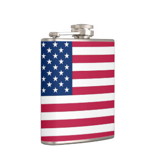 Patriotisk, speciell kolv med Flagga av USA Fickplunta
