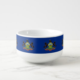 Patriotisk, speciell soppmug - Pennsylvania Flagga Soppmugg