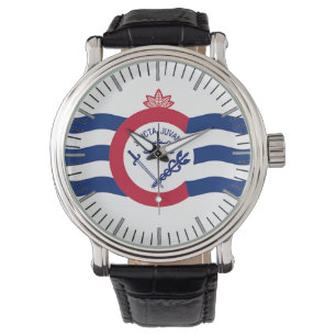 Patriotisk, speciell vakt med Flagga av Cincinnati Armbandsur